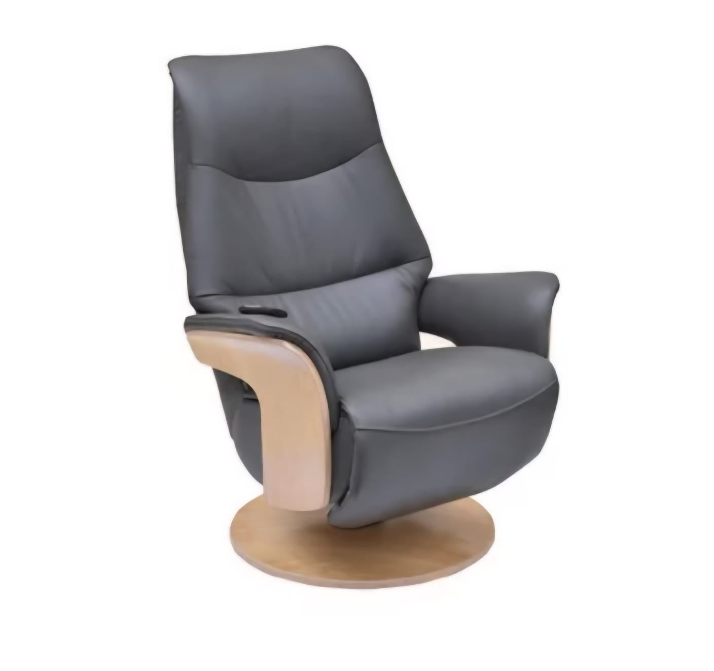 Olaf Leather Power Swivel Recliner Chair