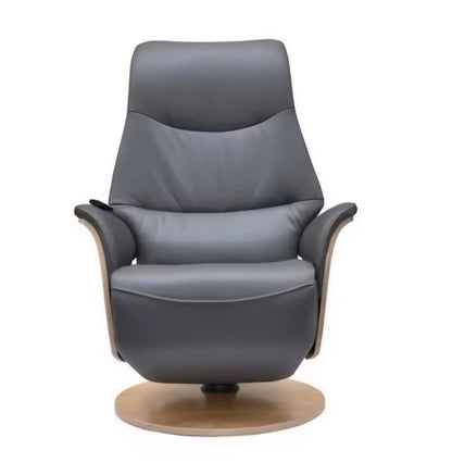 Olaf Leather Power Swivel Recliner Chair
