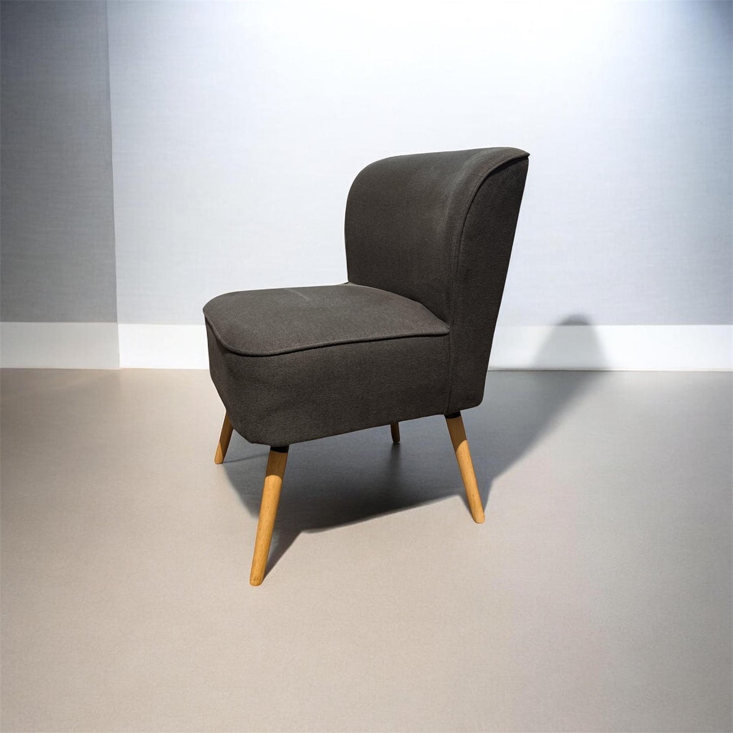 Habitat Eppy Fabric Accent Chair - Charcoal