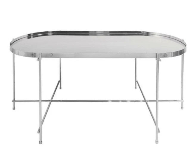 OAKLAND OBLONG COFFEE TABLE with METAL FRAME