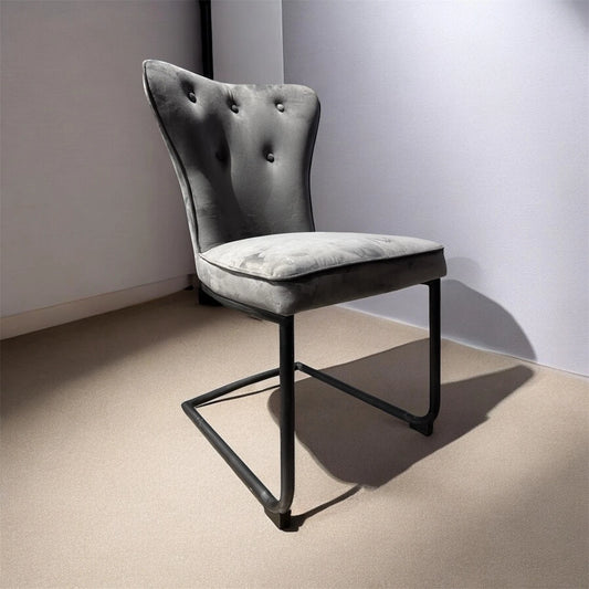 Gray Velvet chair