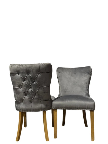 Lafayette Beige Velvet Dining Chairs