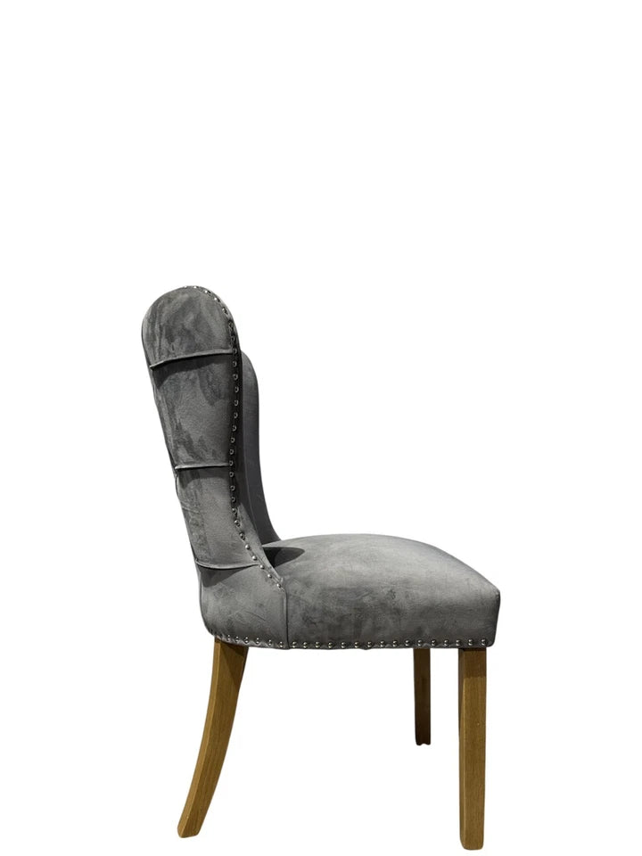 Lafayette Beige Velvet Dining Chairs