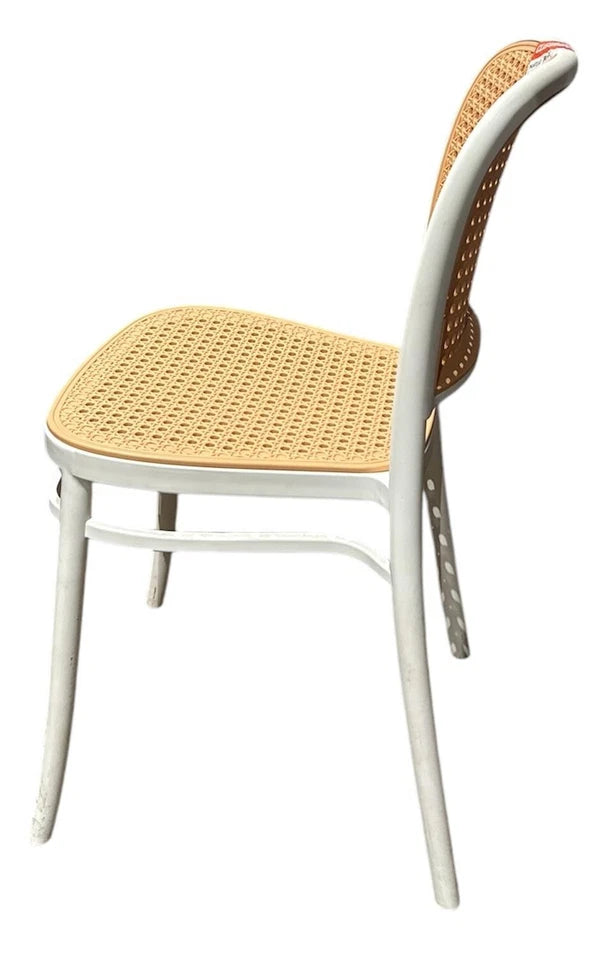 White And Brown Dining Chair